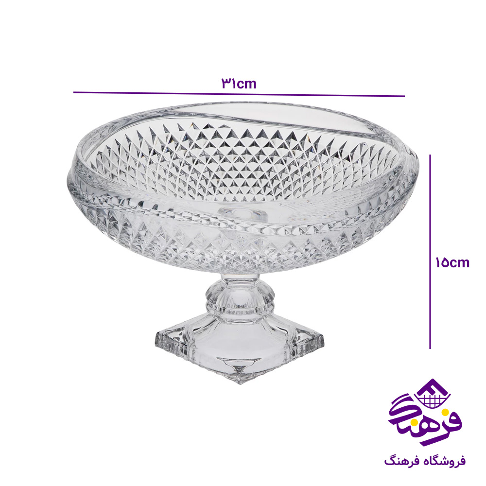 کاسه نیم گود مدوزا پایه دار کادو نوری (4دک)