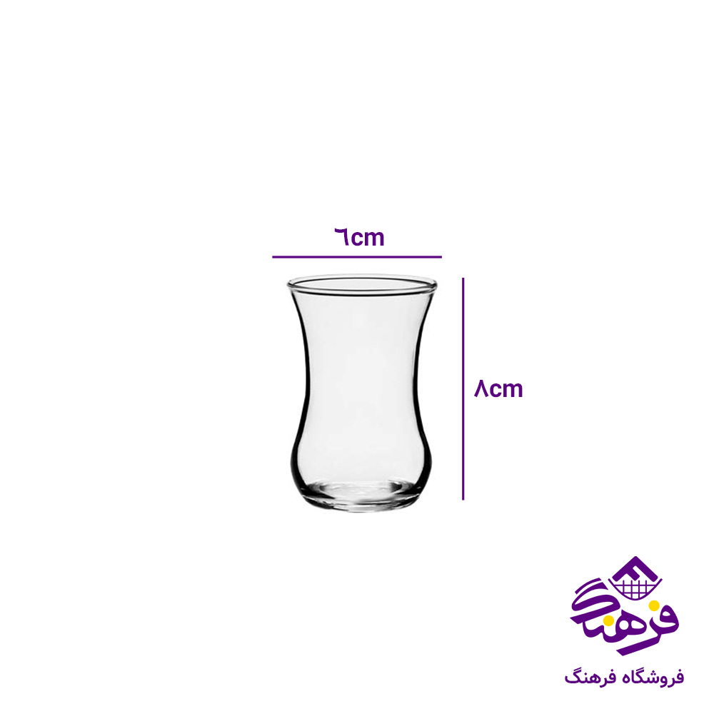 استکان گلجام1 فله کاوه (72عددی)