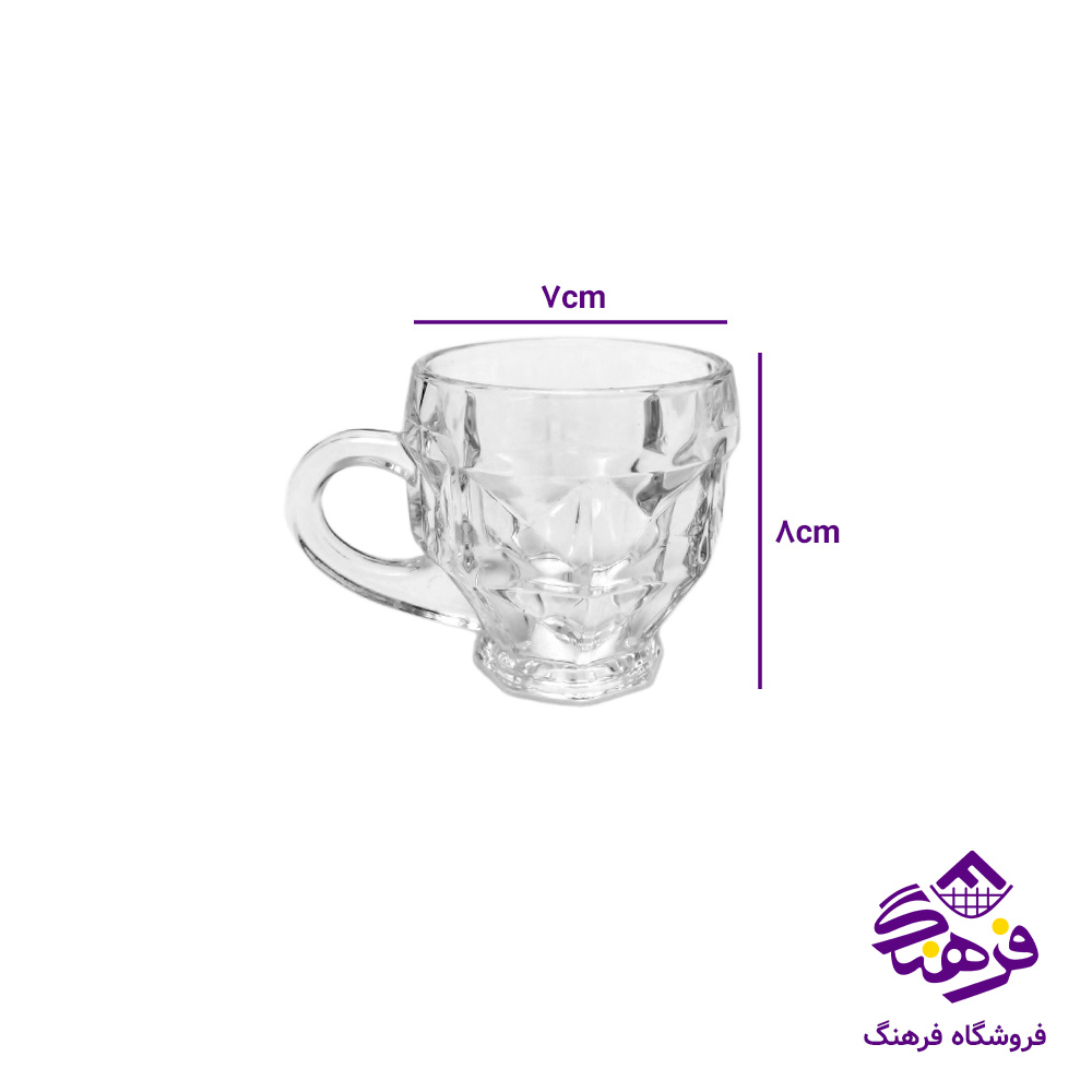 فنجان اکوامارین کادو نوری (6دک)