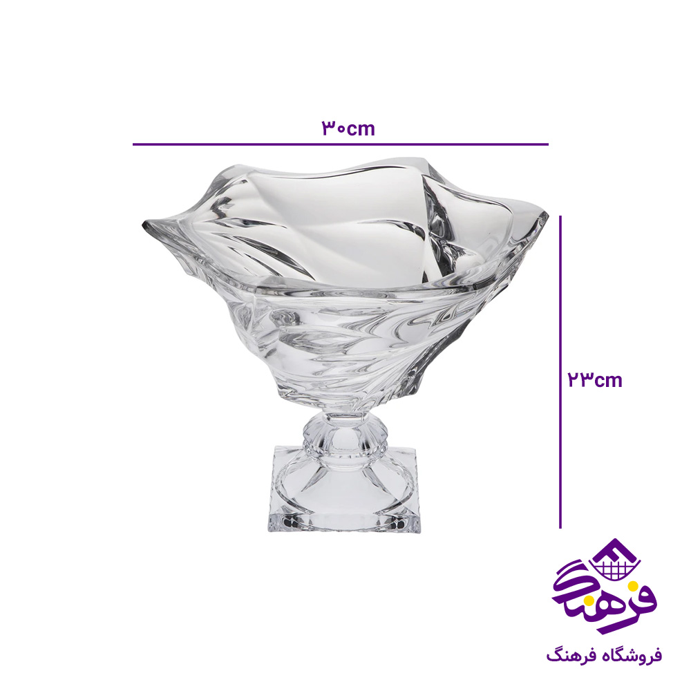 کاسه اجیل پارادیسو پایه دار کادو نوری (4دک)