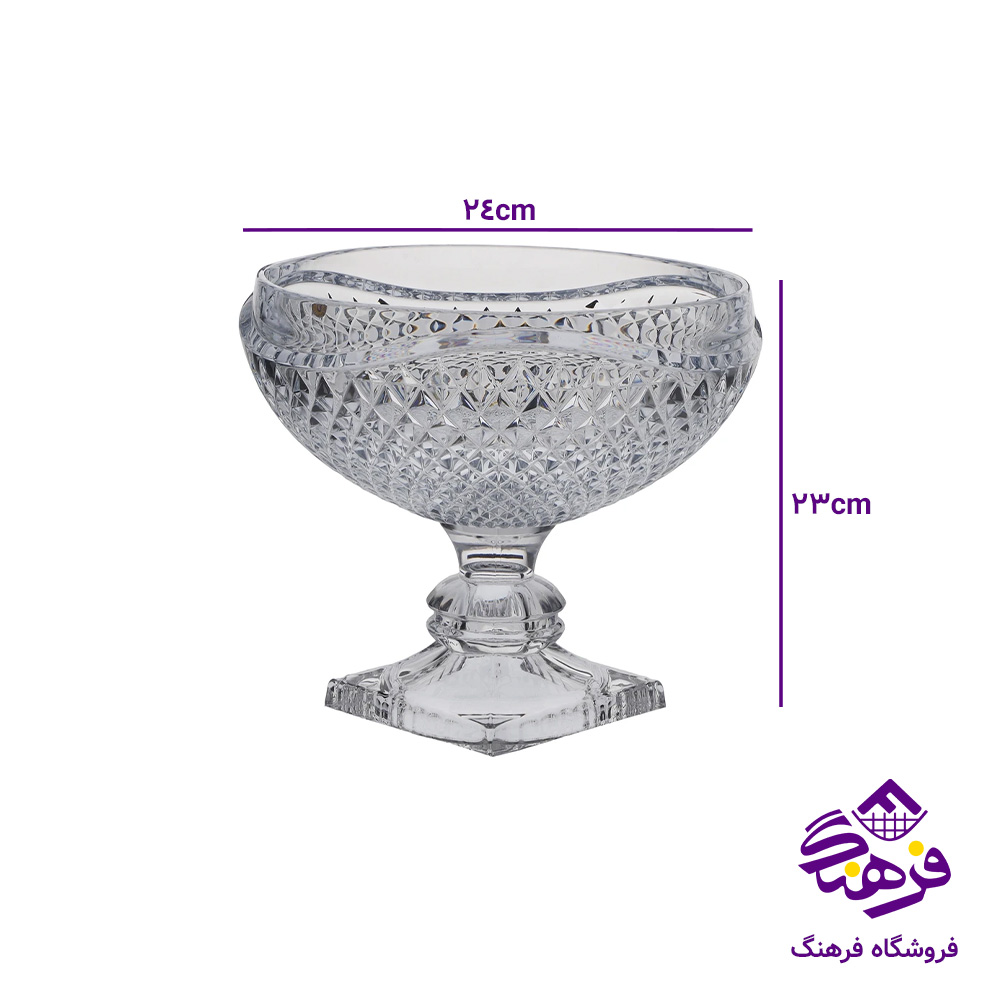 کاسه اجیل مدوزا پایه دار کادو نوری
