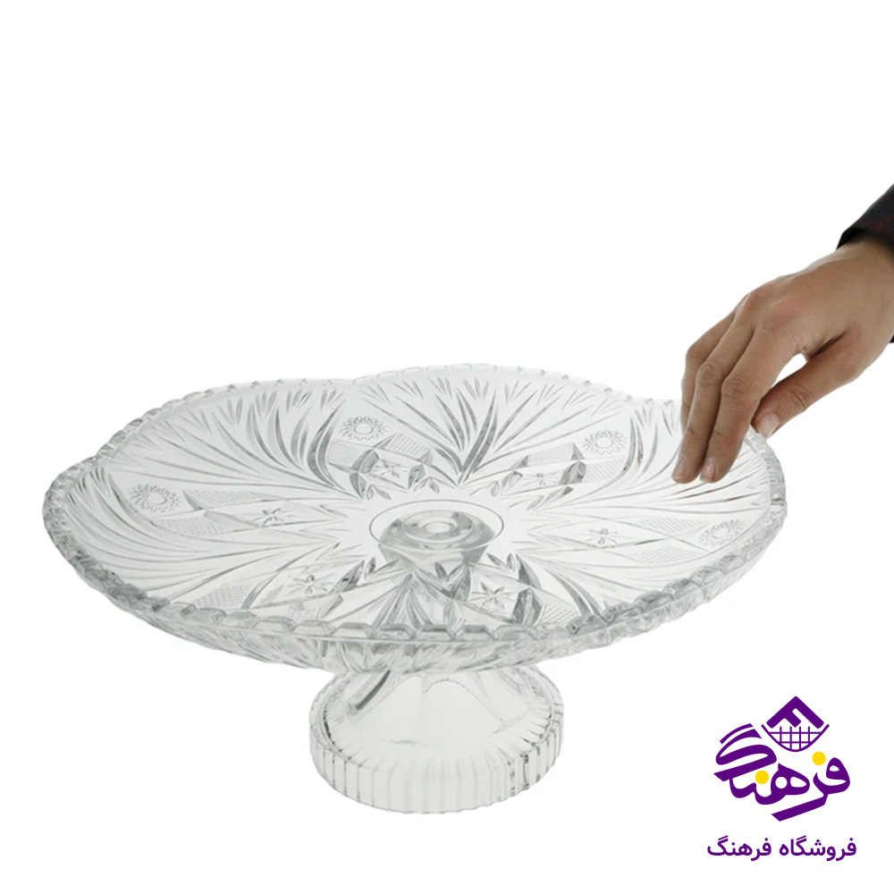 قاب شیرینی ارامیس پایه دار کادو نوری (4دک)