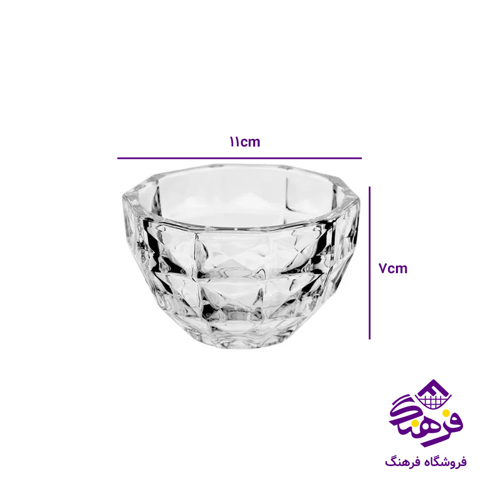 پیاله اکوامارین کادو نوری (6دک)