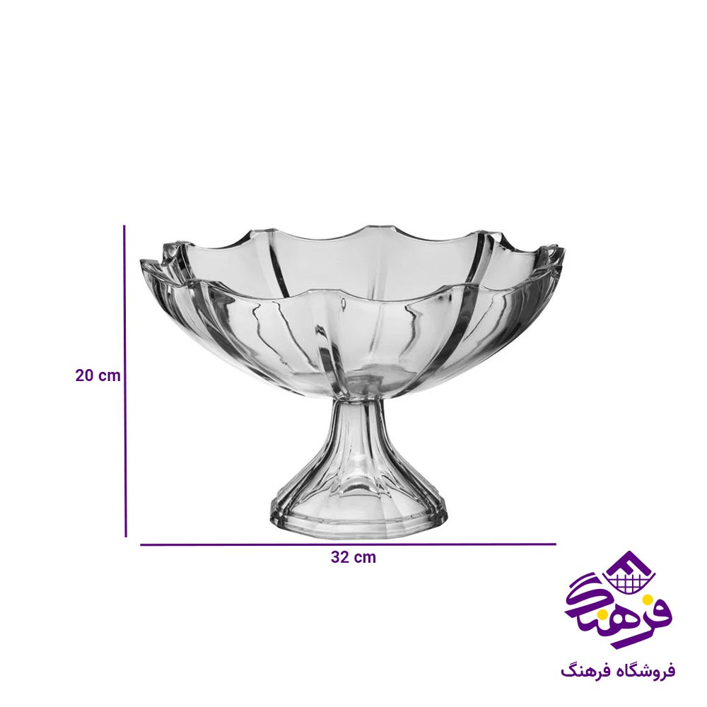 میوه خوری پایه دار بلور زنگان مدل سیسیلی 2004  