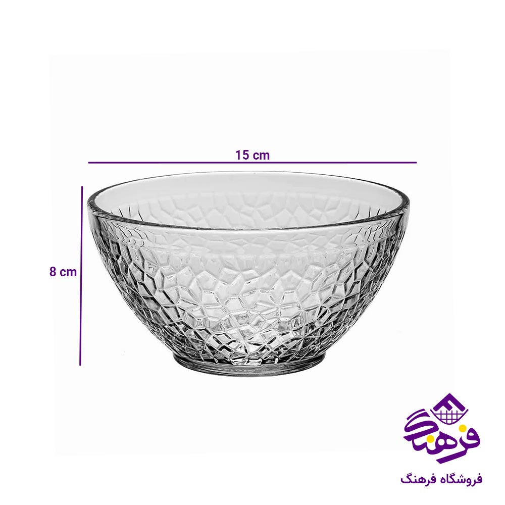 کاسه ابگوشت بلور زنگان مدل اوین 4005 ( 6 عددی )