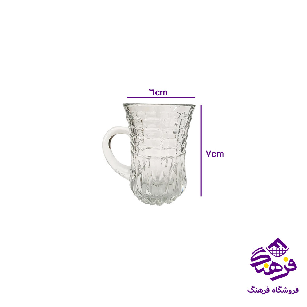 استکان گاندو دسته دار کادو کاوه 6دک