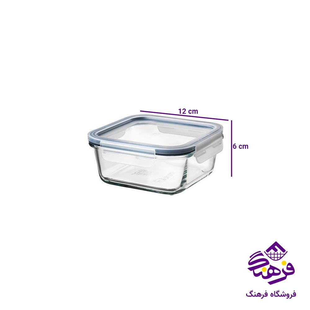 تابه 4 گوش درب دار بلور کاوه مدل ماکسیم 3