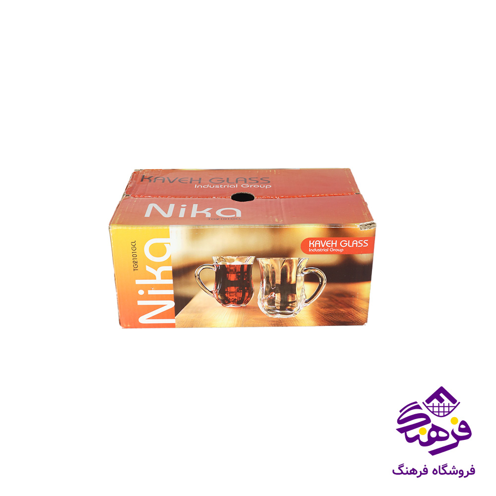 استکان نيکا دسته دار کادو کاوه (8دک)