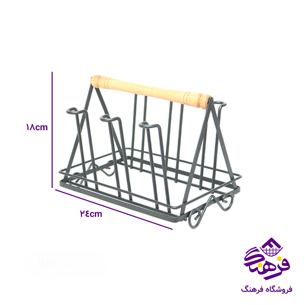 جالیوانی ایده رومیزی دسته چوبی N 408