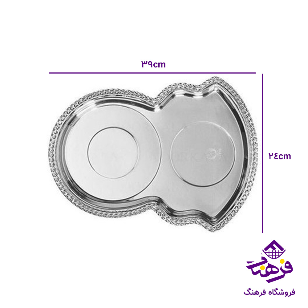 سینی سماور استیل سرهلالی