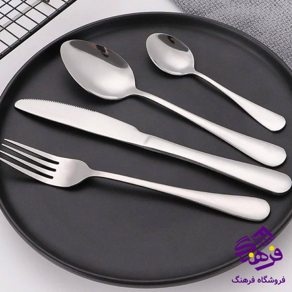 سرویس قاشق چنگال پرو استیل 24پارچه