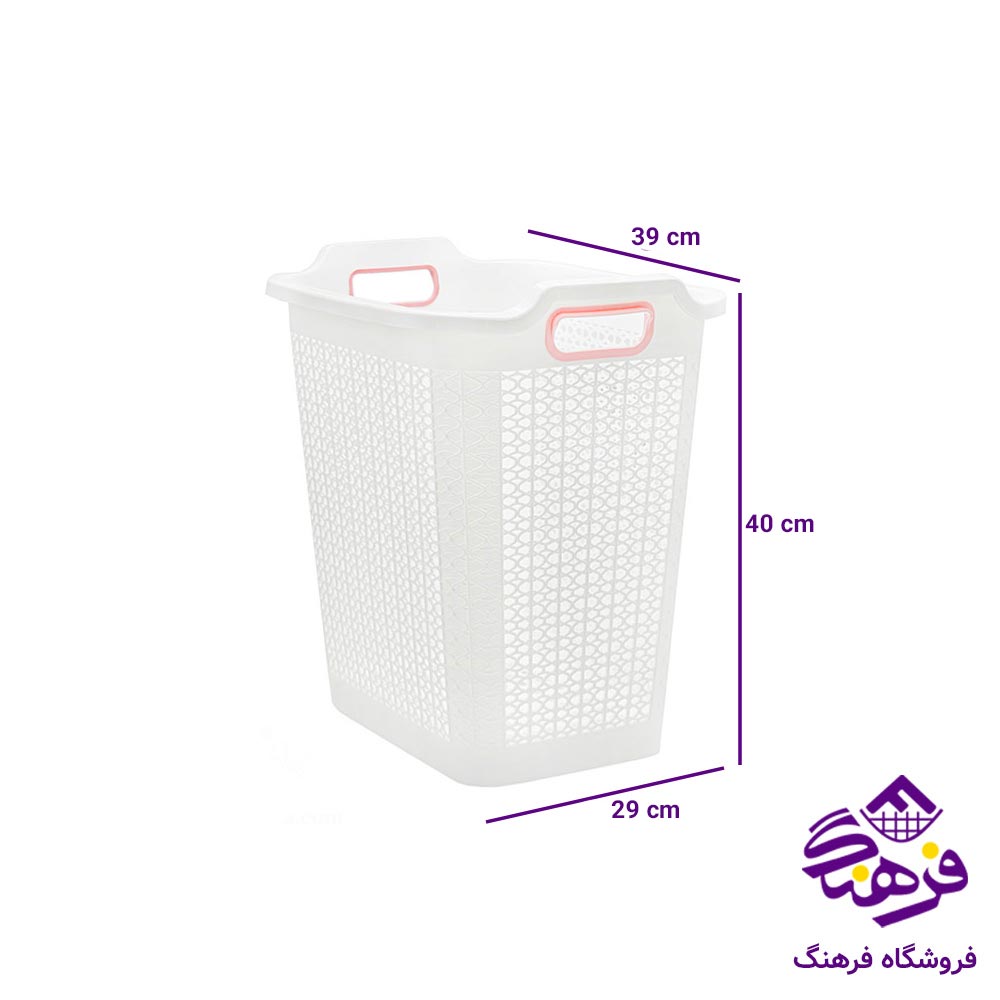 سبدرخت چرخدار مستطیل کوچک هومکت مدل روشا 3820