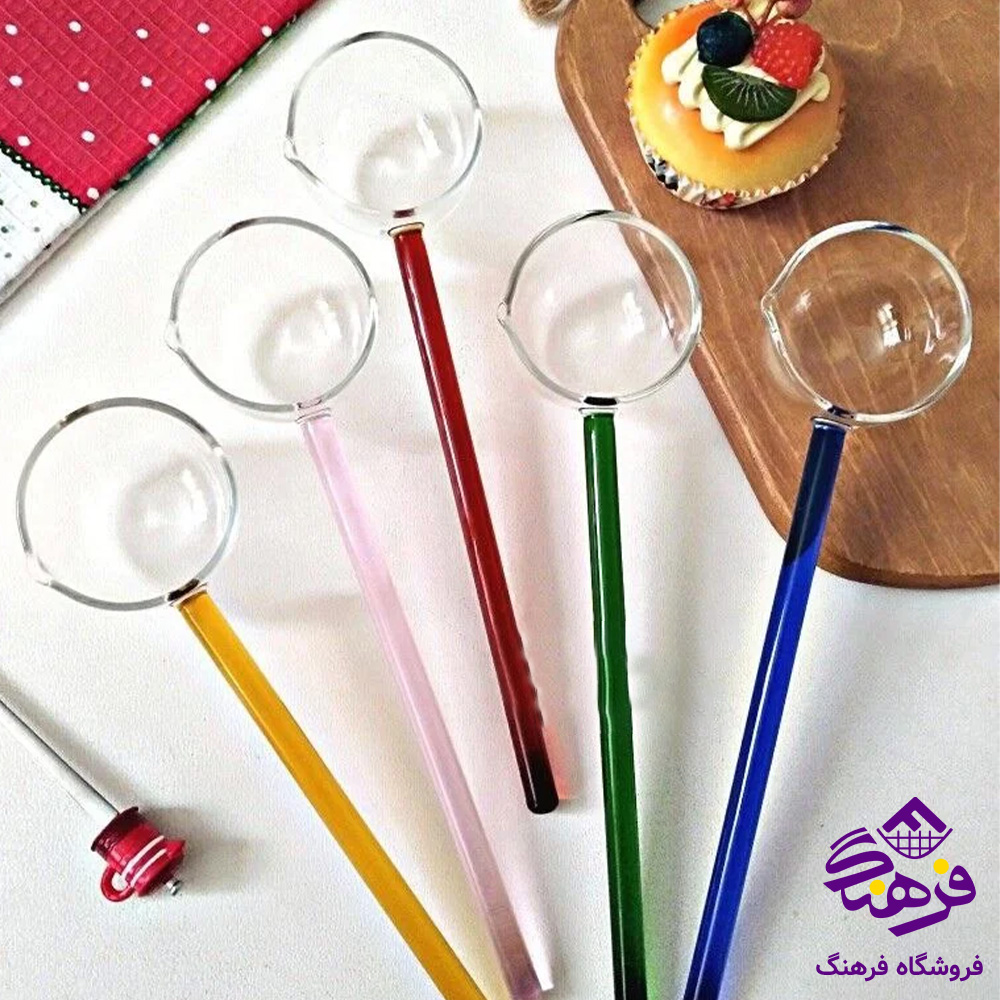 ملاقه پیرکس دسته رنگی