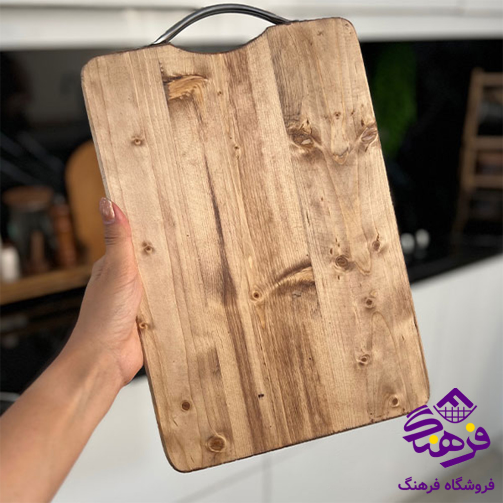 تخت گوشت رايکا چوبي دسته فلز 9104