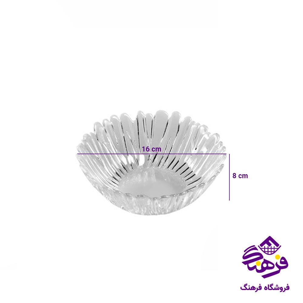 کاسه ابگوشت بلور کاوه مدل بیوتی 16 اسپین (3عددی)