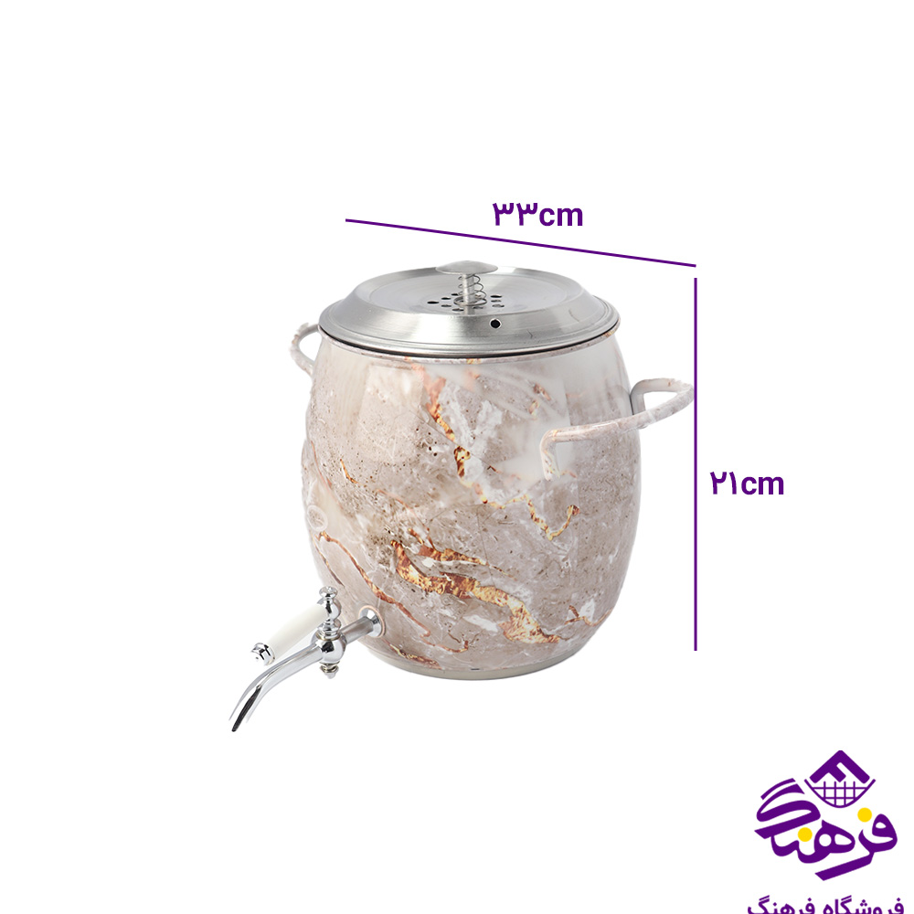 کتری قوری نفیس استیل 3037 مکسون ماربل