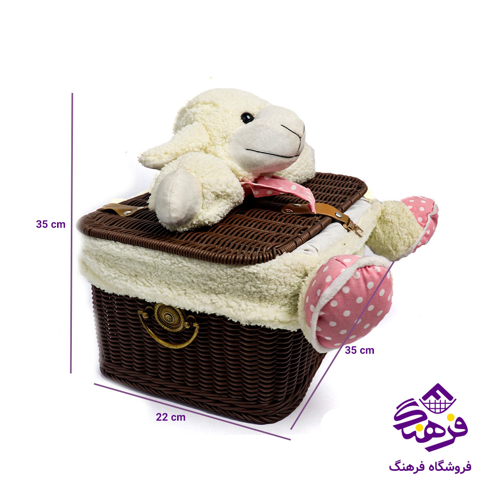 صندوقچه بافت عروسکي زيبا ثمين2