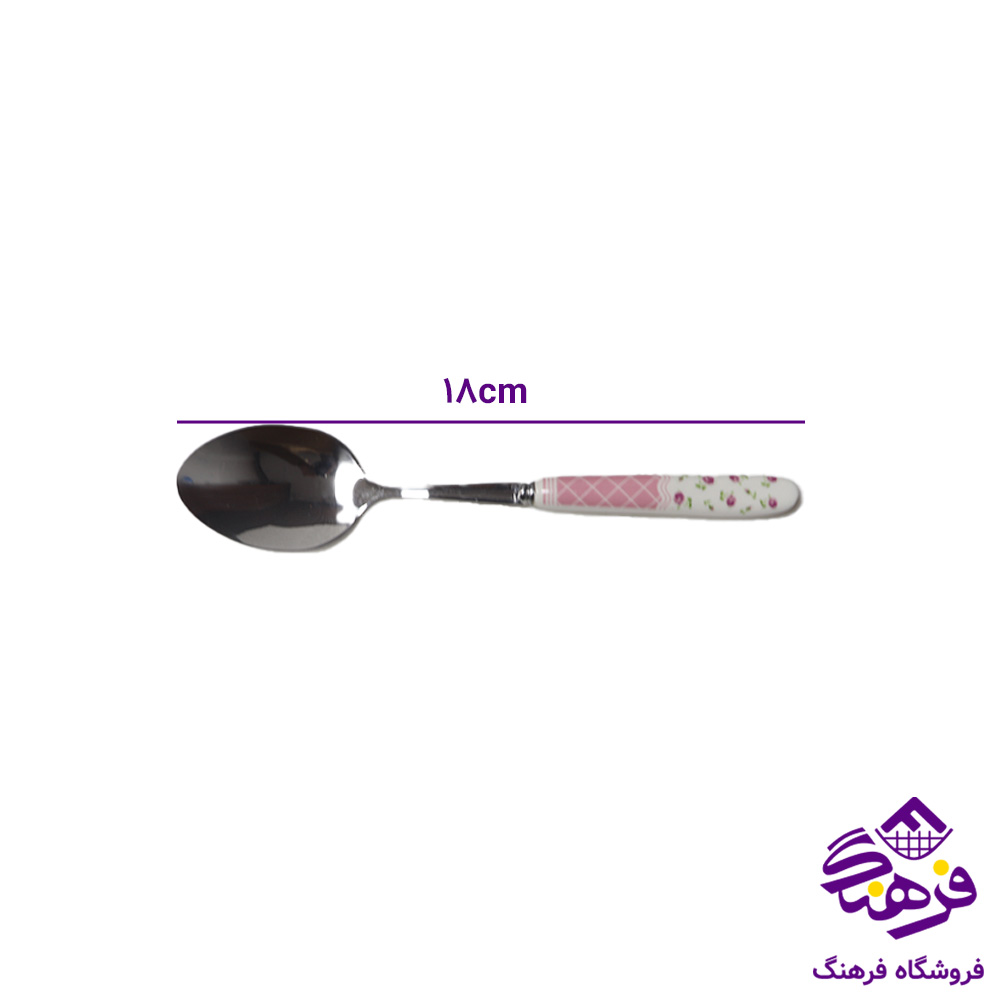قاشق دسته سراميک طرحدار