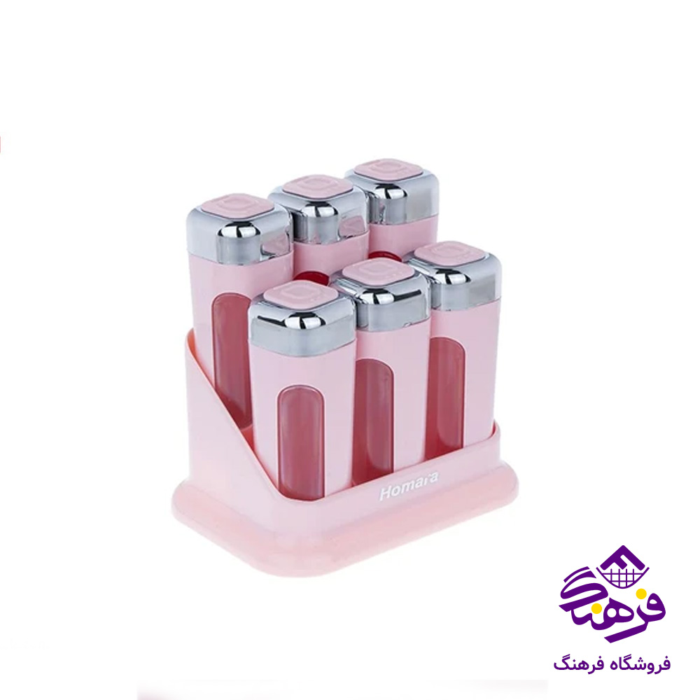 سرویس اشپزخانه همارا 16پارچه صورتی 185
