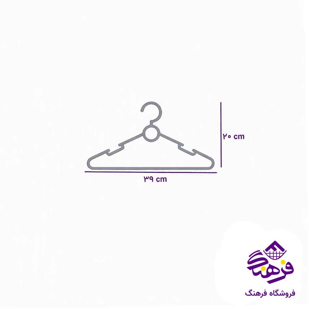 چوب لباسی ایده آل مدل مروارید بزرگ کد 5107 (6 عددی)