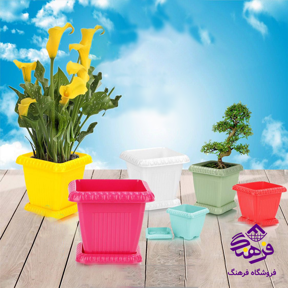 گلدان ایده ال مربع 104