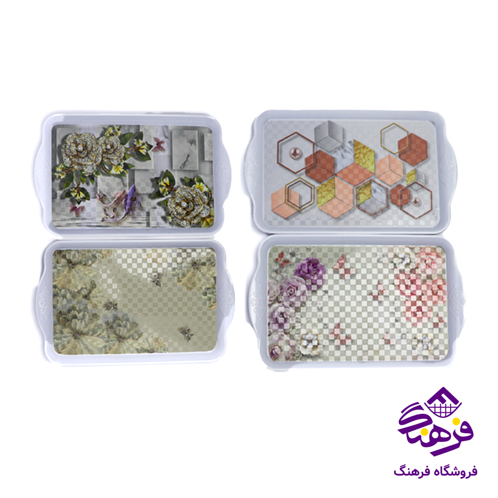سینی ملامین 330 مشهد رنگی و طرحدار