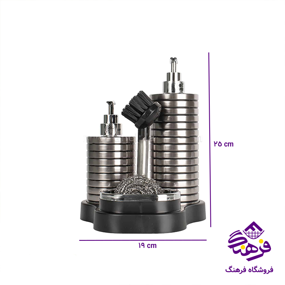 ست 4تیکه تایلندی کنار سینک سیلور 6071