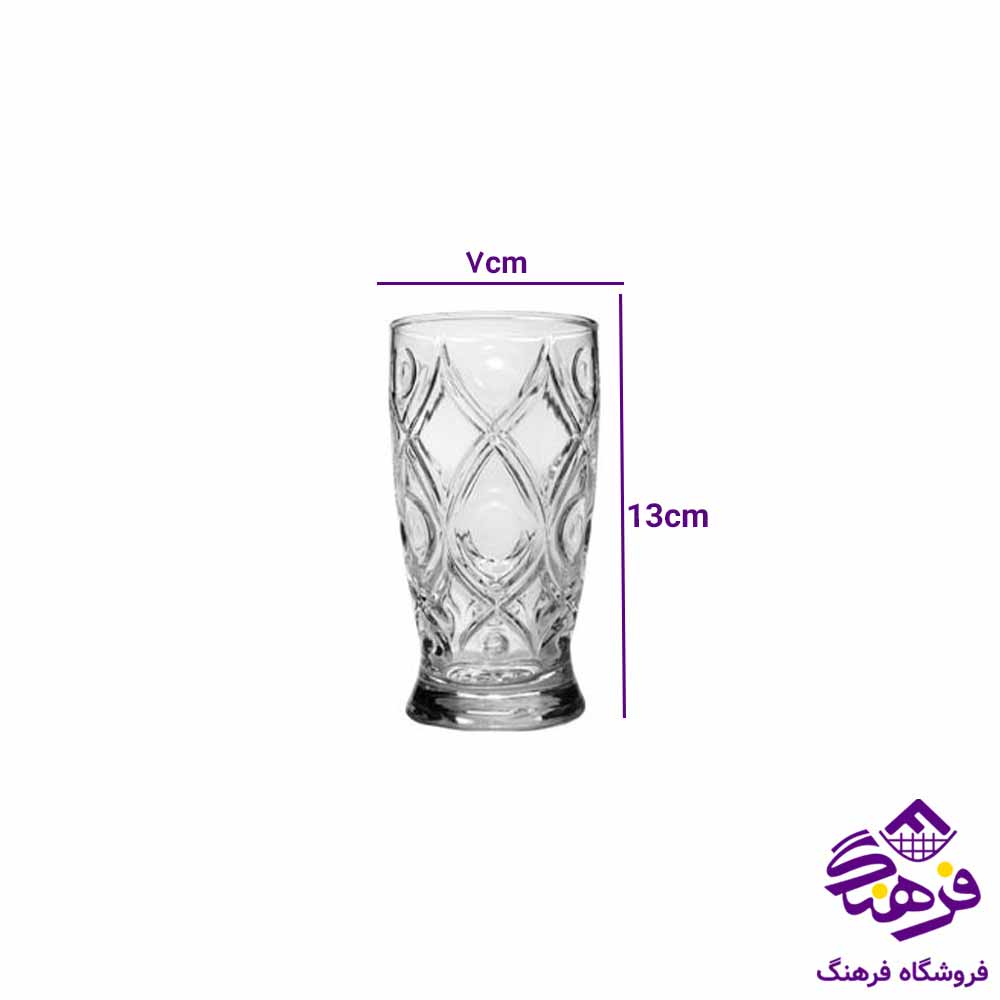  لیوان بلور کاوه مدل ارتور1 (6عددی)