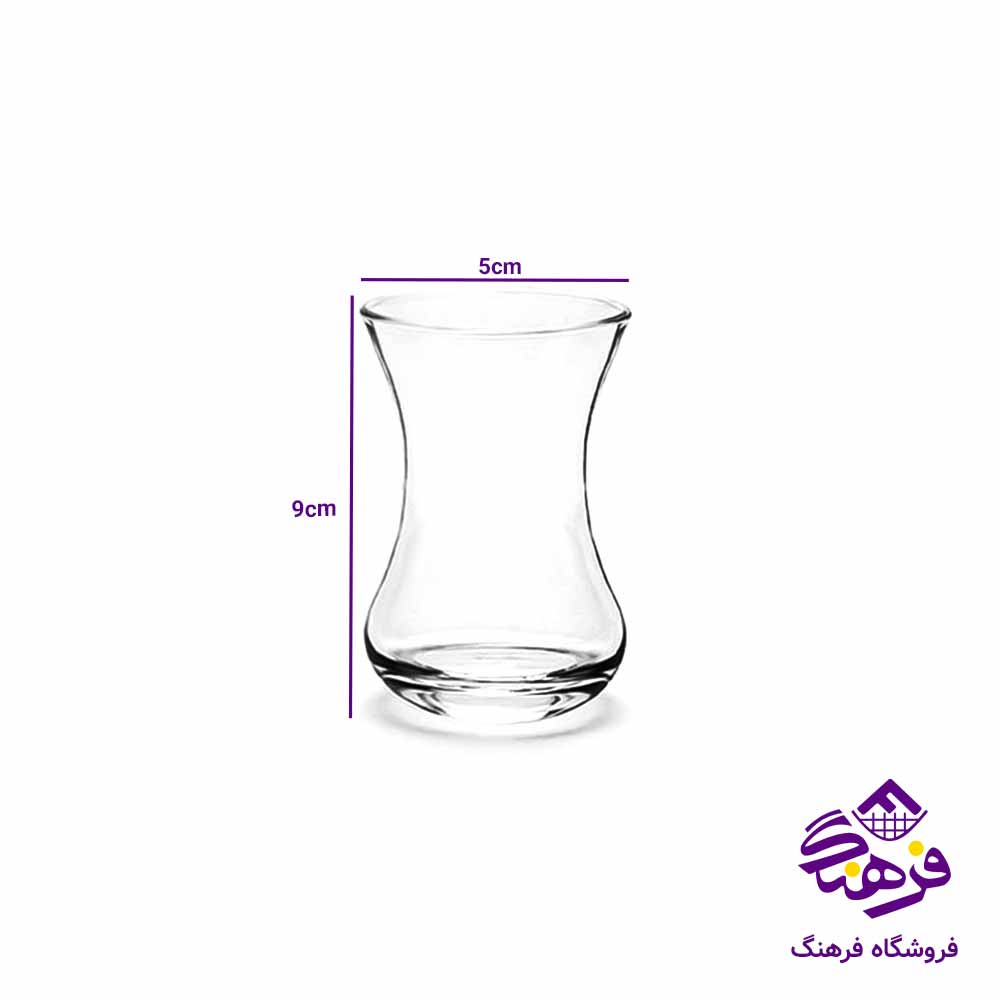  استکان بلور کاوه مدل الانیا (6عددی)