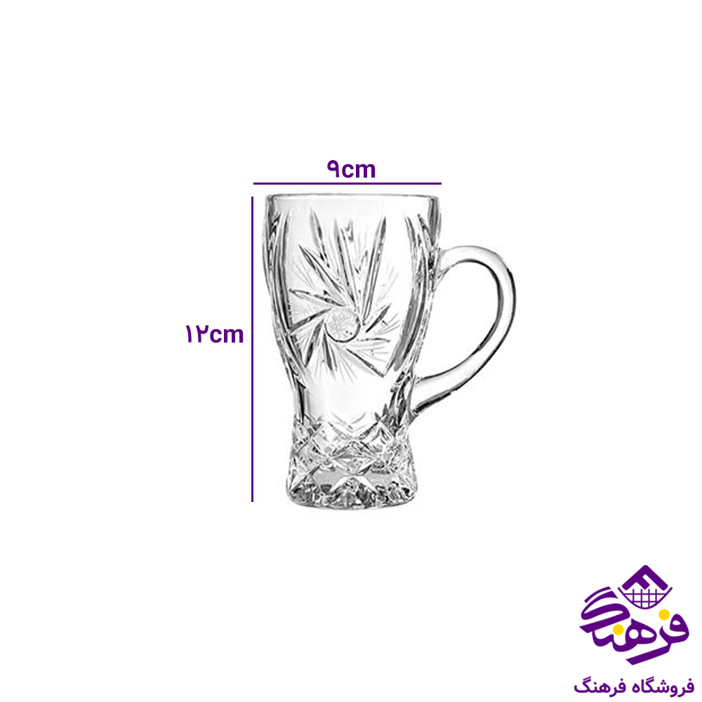 استکان سان استار نيو دسته دار کادو کاوه 6دک
