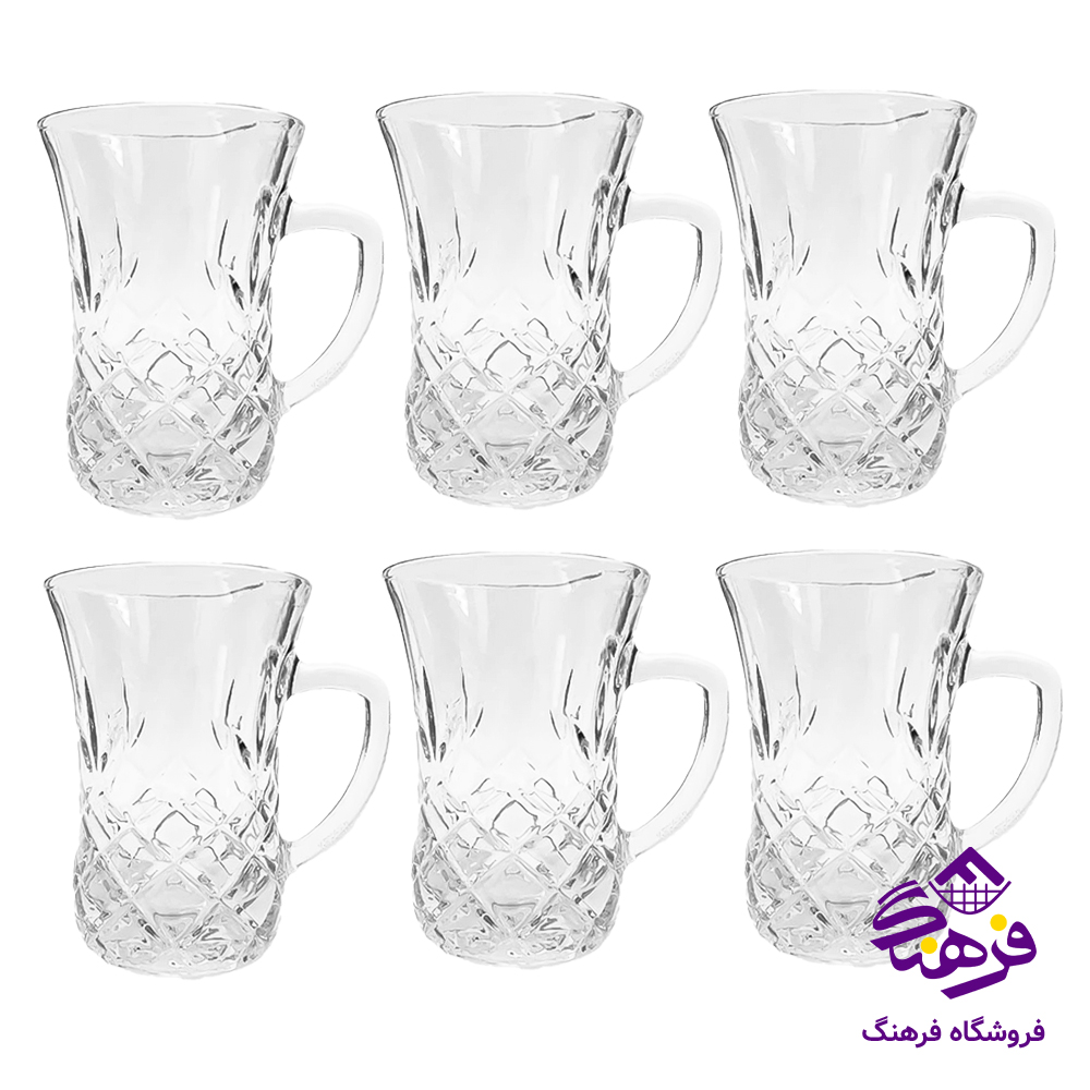 استکان کلوين نيو دسته دار شيرينگ کاوه 12دک