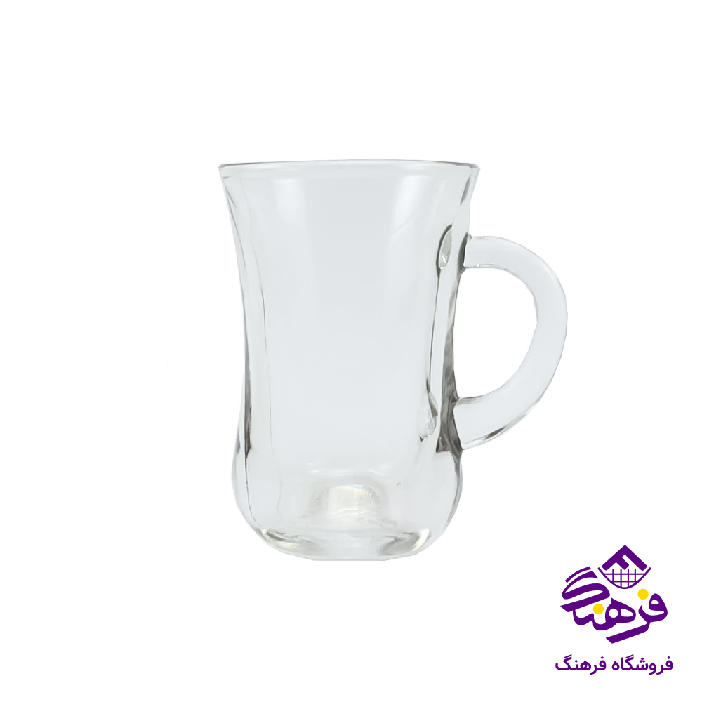 استکان گلجام دسته دار طرحدار 12دک