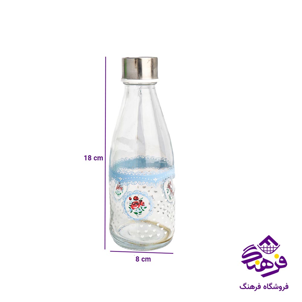 بطری درب فلزی بلور کاوه مدل اکوا مینی 