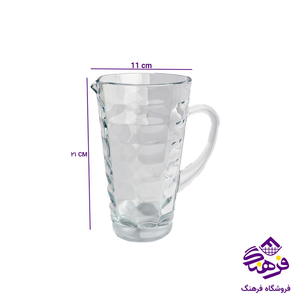 پارچ بلور زنگان مدل اکوا خشتی 1803