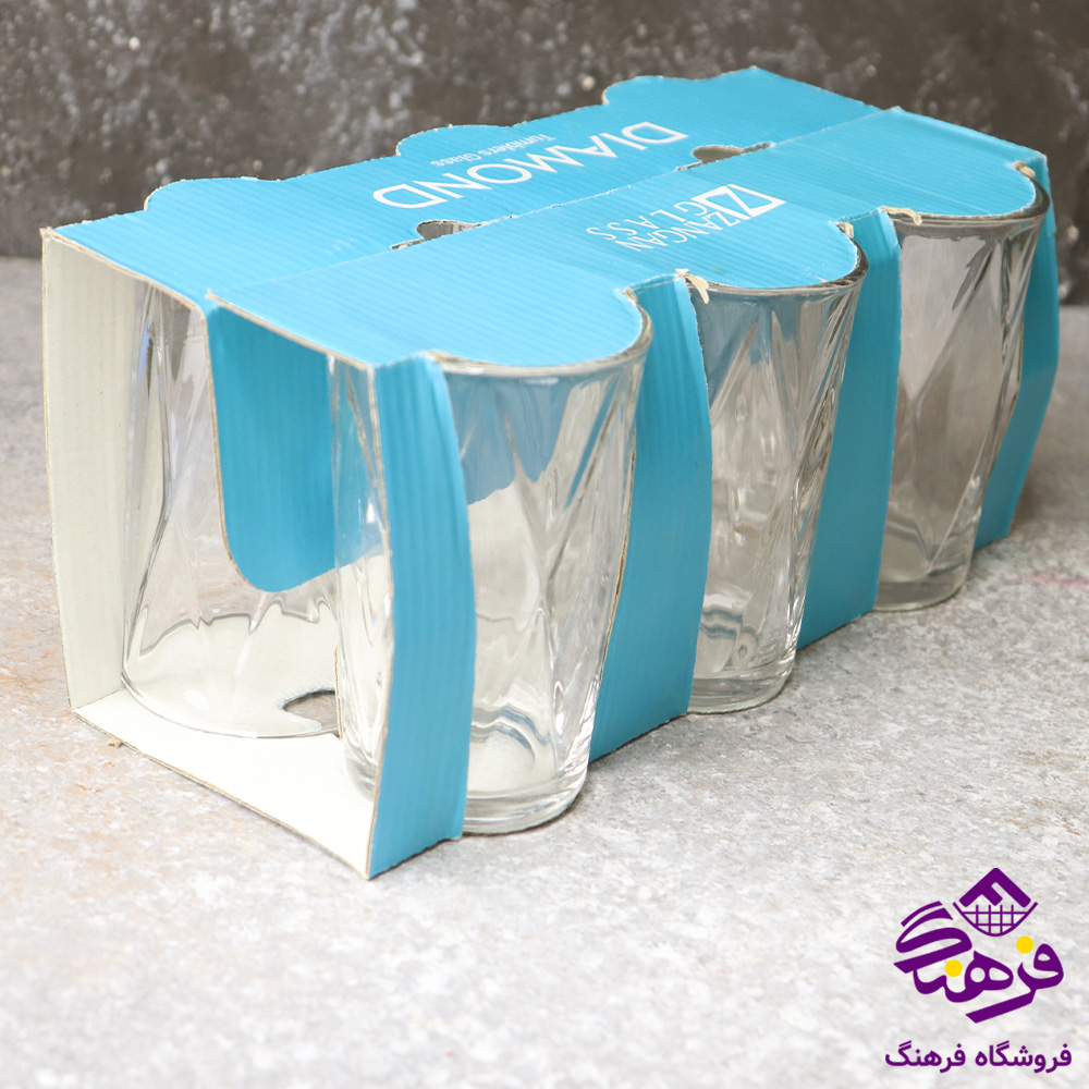 لیوان دایموند لوزی کادو زنگان 8دک 1153