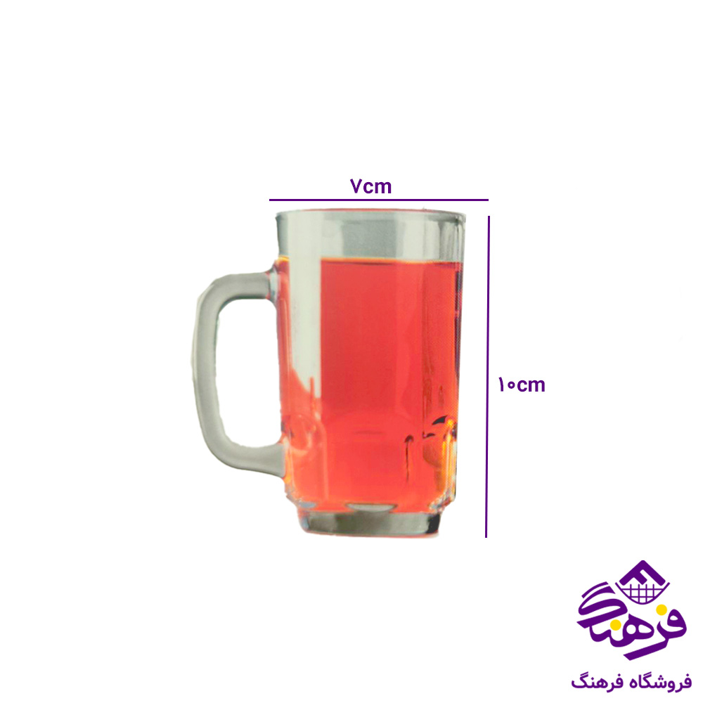 نیم لیوان عینکی2 دسته دار کادو کاوه 6دک