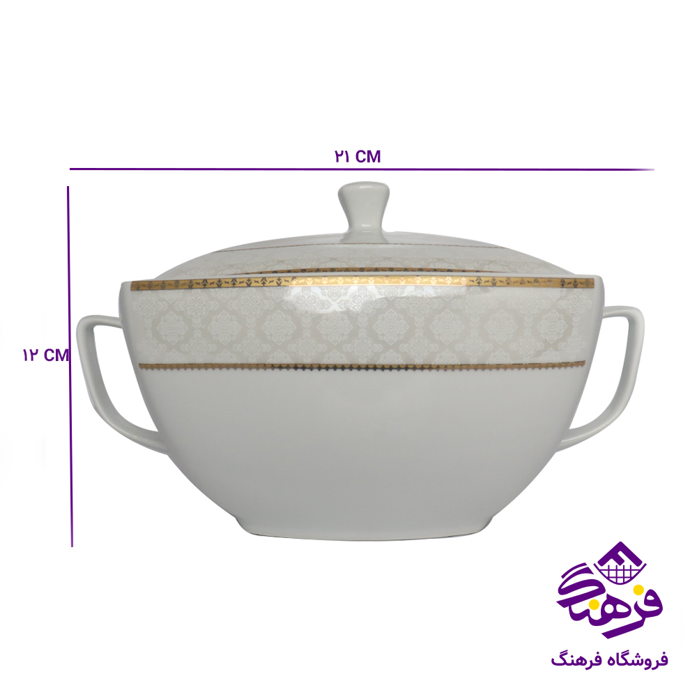 سوپ پارس 1806 طلایی مربع 8دک