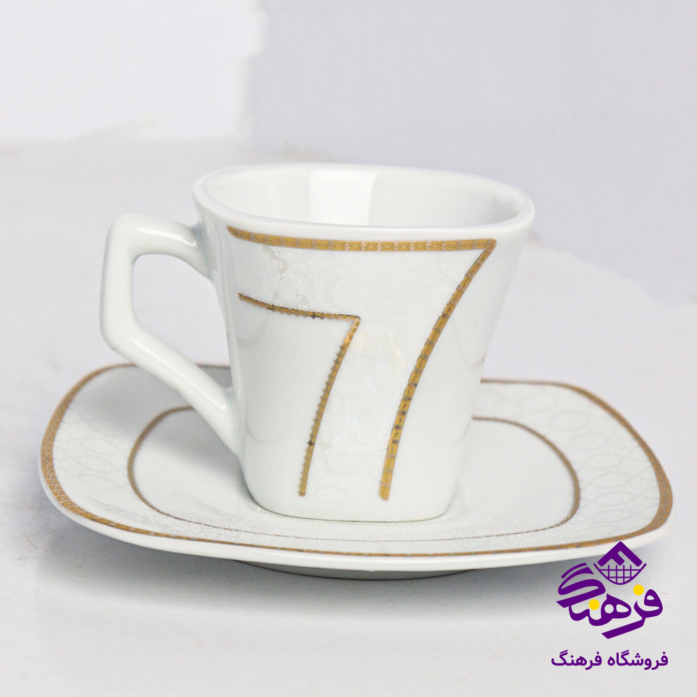 سرویس پارس 12پارچه 1806طلایی مربع 8دک