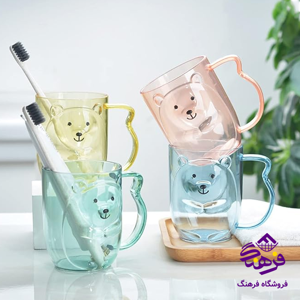 لیوان زیبا خرسی