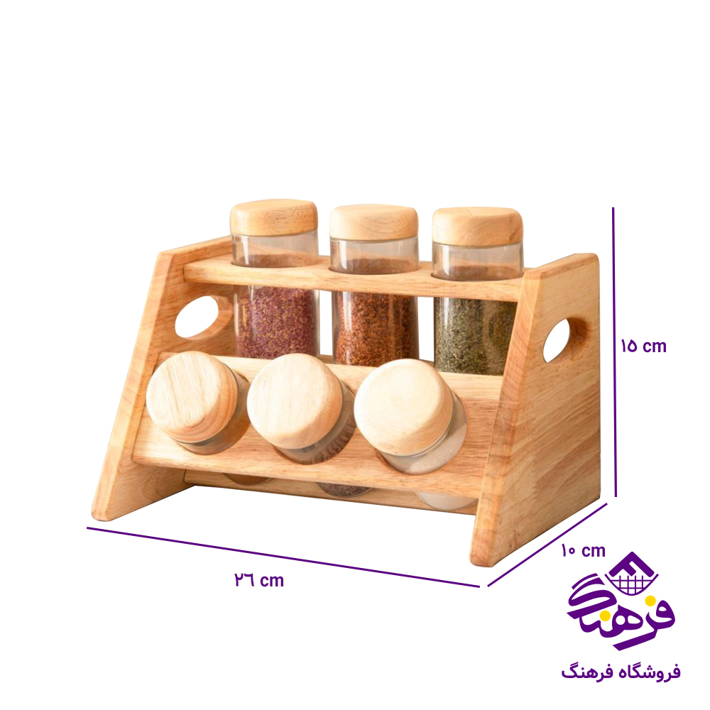 جاادویه فلورا کج چوبی 6عددی AK 3006