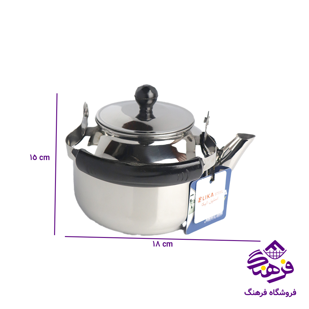کتری استیل الیکا ایرانی 1لیتر