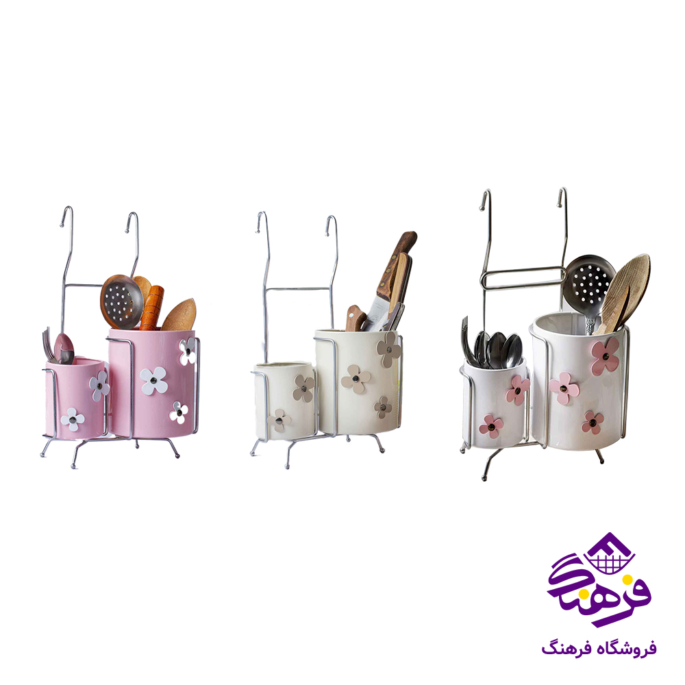 جاقاشق رنگي گلدار دوقلو اسمان RG 138