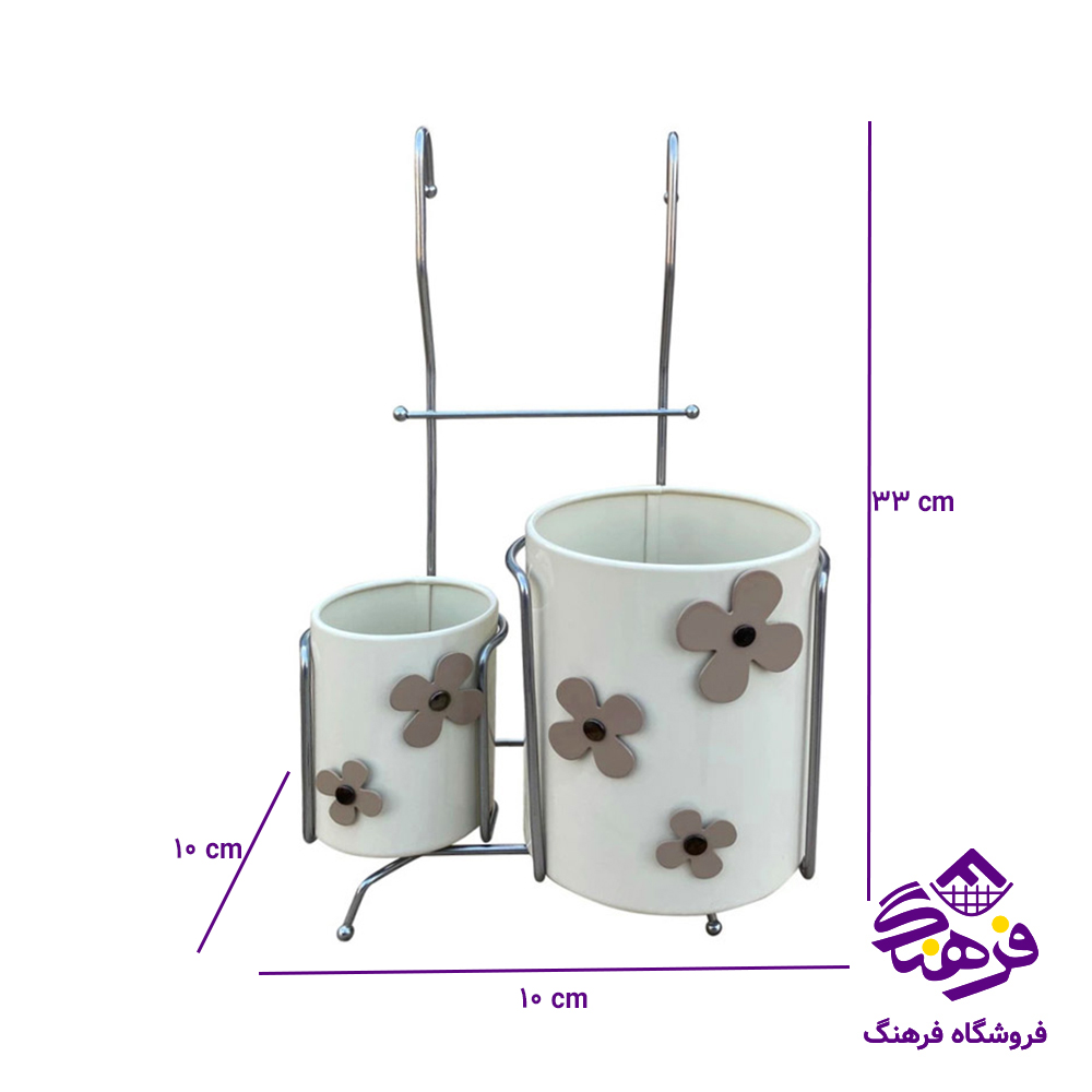 جاقاشق رنگي گلدار دوقلو اسمان RG 138