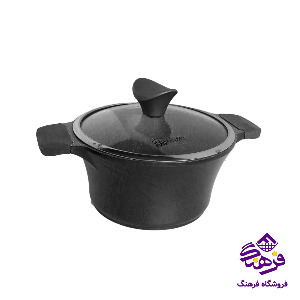 سرویس قابلمه 14 پارچه سانتوزا مشکی