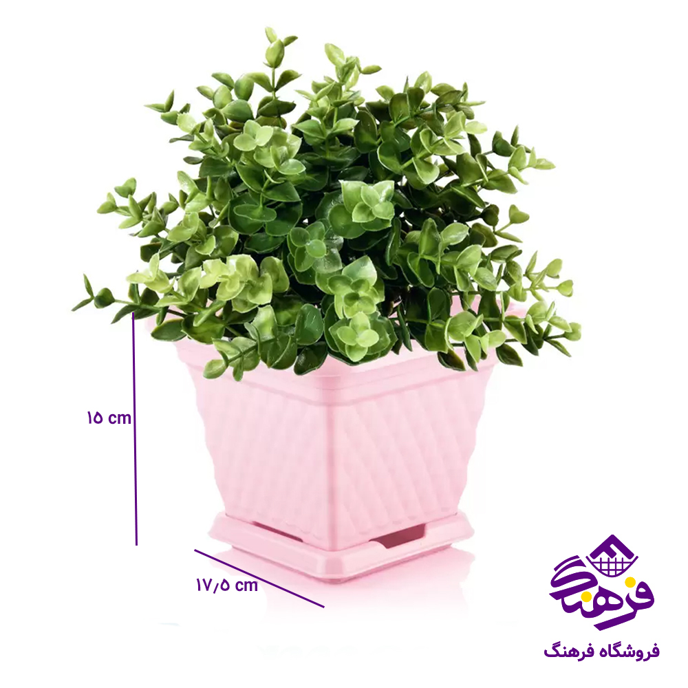 گلدان 3 4گوش الماس کاجين K 743