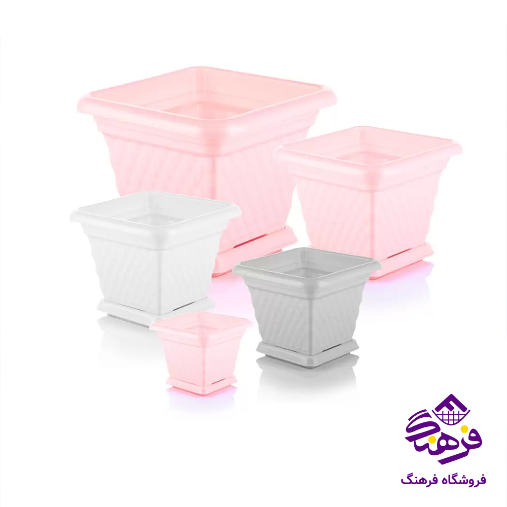 گلدان 3 4گوش الماس کاجين K 743
