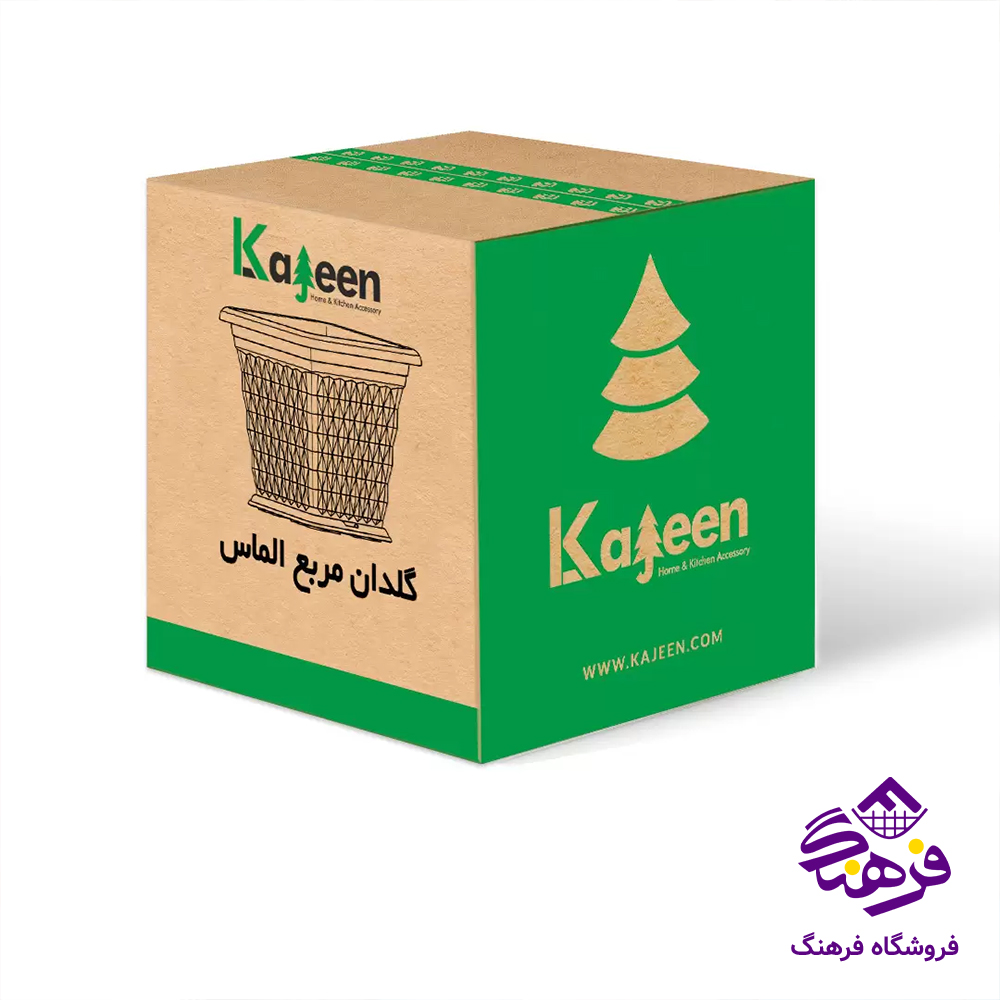 گلدان 3 4گوش الماس کاجين K 743