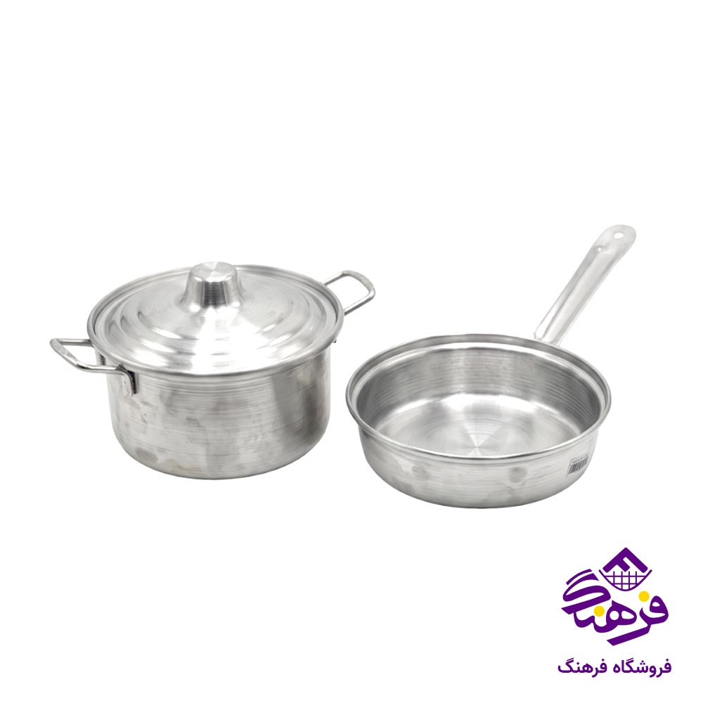 ست قابلمه و تابه روحی (2 عددی)