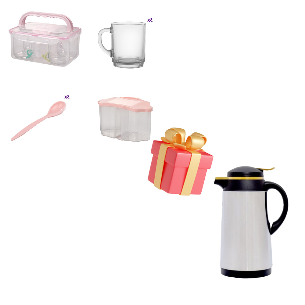 پک ویژه چای خوری و فلاسک استیل