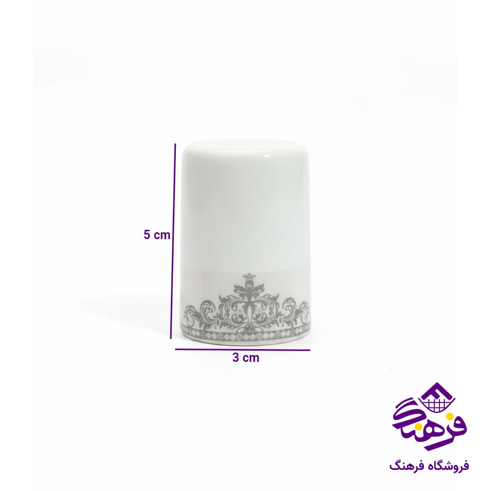 نمکپاش چینی پارس پلاتین گرد 1823 (18 عددی)